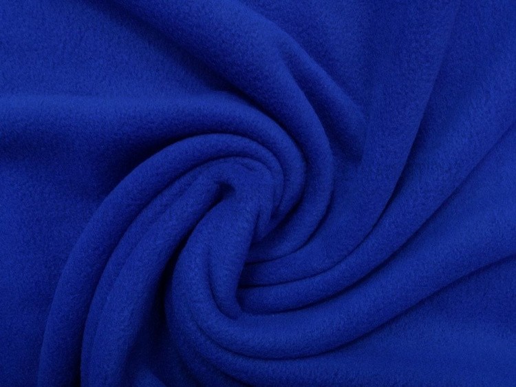 Ткань флис 2-х сторонний, 5 м, ширина 150 см, 180 г/м², цвет: синий, TBY