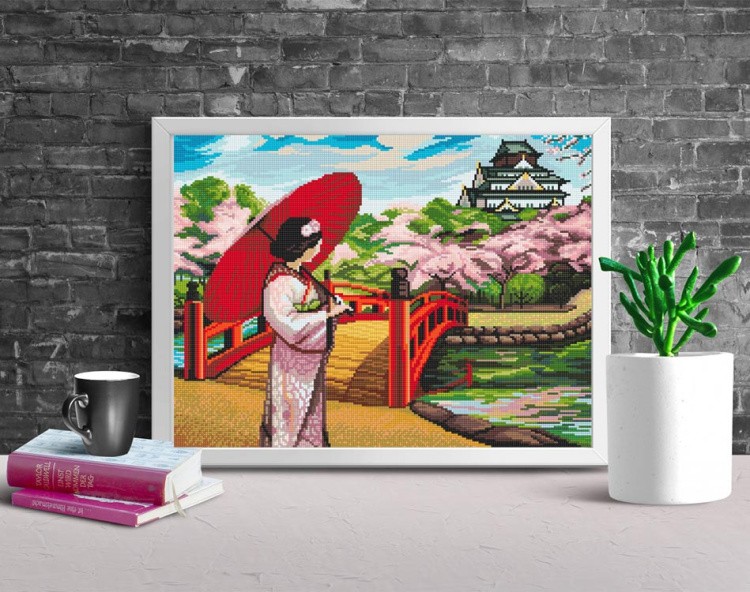 Алмазная вышивка «Японский сад» — картинка 2