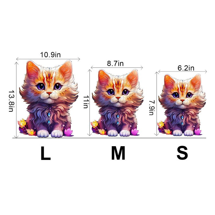 Деревянные пазлы «Фэнтези кэт L», Woodbests — картинка 3