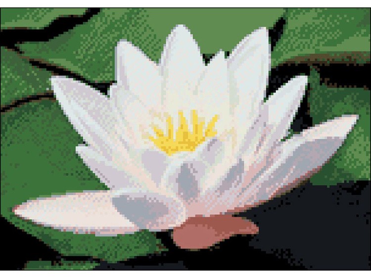 Алмазная вышивка «Белый лотос» — картинка 2