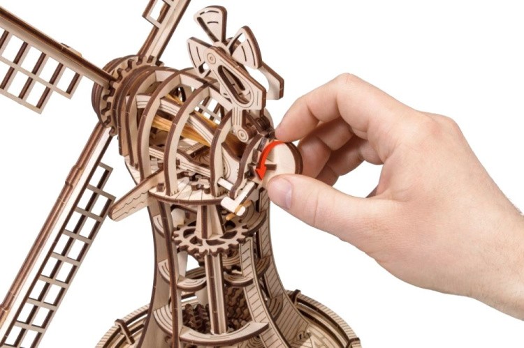 Сборная модель 3D «Ветряная мельница», Eco Wood Art — картинка 3
