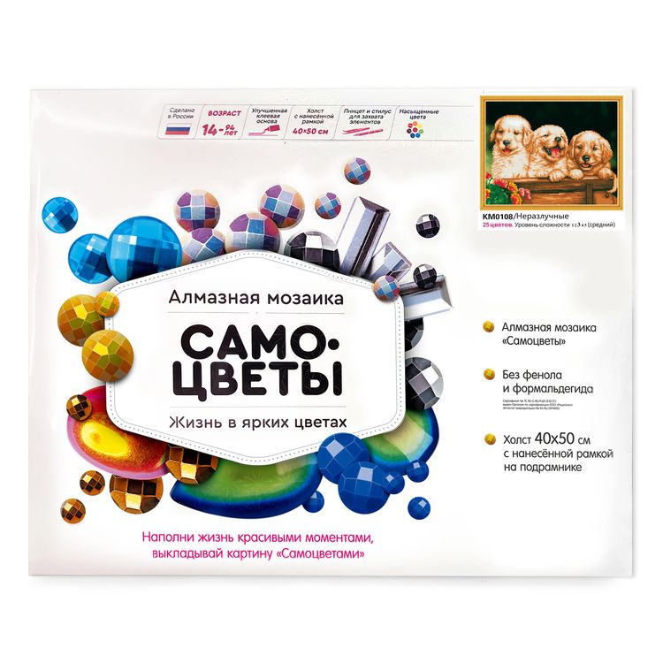 Алмазная вышивка «Неразлучные» — картинка 3