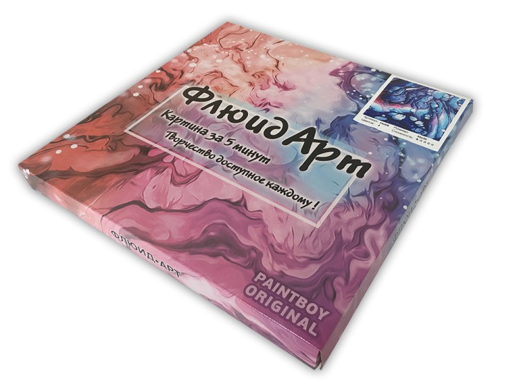 Набор для рисования жидким акрилом Флюид Арт «Летнее поле» — картинка 2