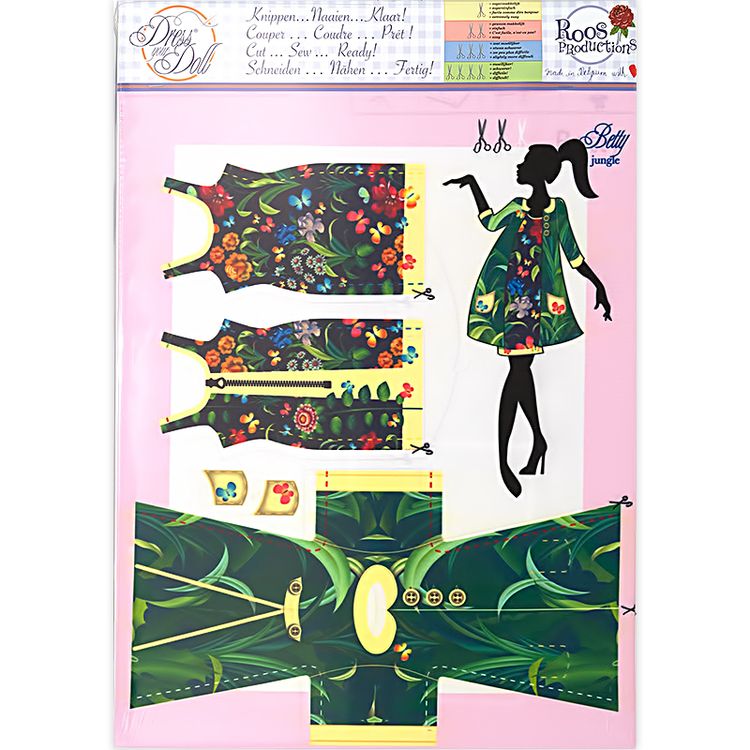 Набор для шитья «Одежда для кукол Betty Jungle №2» — картинка 2