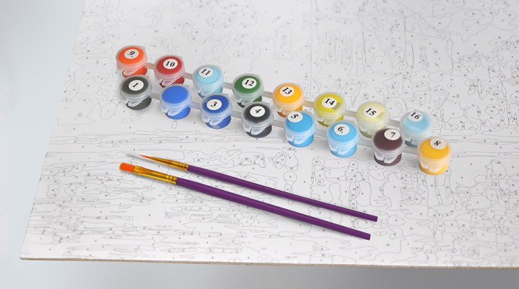 Картина по номерам «Уютный дворик» — картинка 2