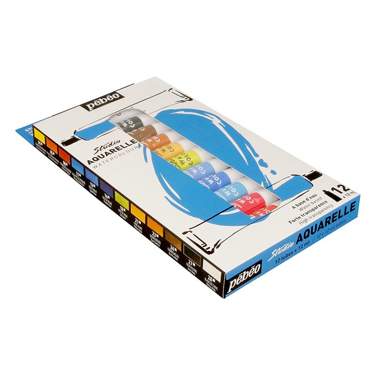 Набор Pebeo Studio Aquarelle 12 цветов, 12 мл — картинка 3