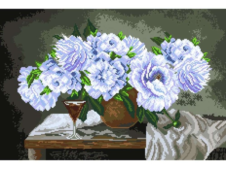 Набор для вышивания «Небесные пионы» — картинка 2
