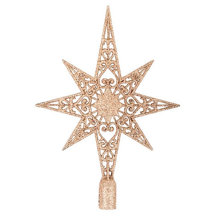 Набор украшений для ели, 43 предмета, цвет золото + перламутр — картинка 13