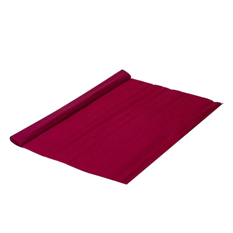 Бумага гофрированная (креповая), 32 г/м2, бордовая, 50х250 см, в рулоне, Brauberg — картинка 2