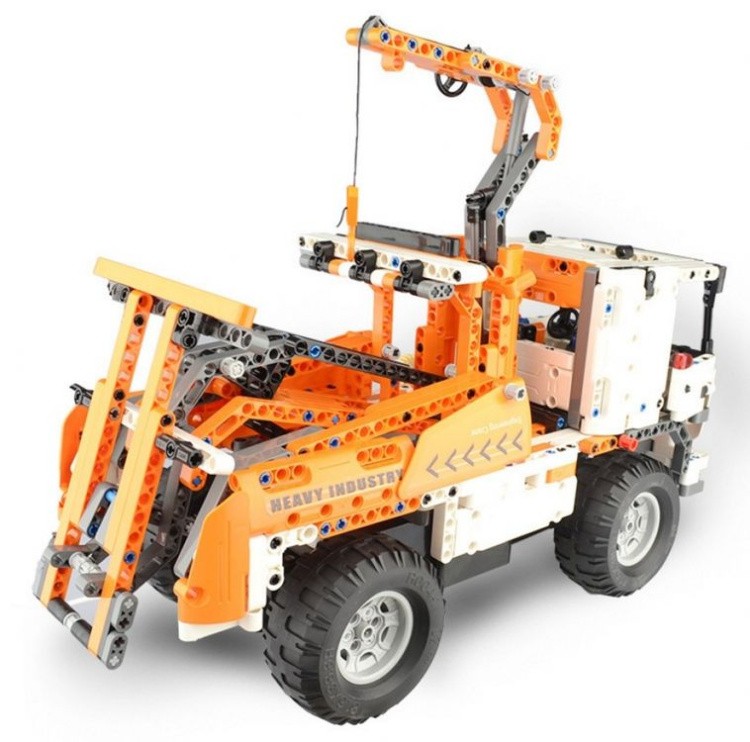 Радиоуправляемый конструктор с мотором Cada Technics Автокран со стрелой / Эвакуатор - 2.4G — картинка 2