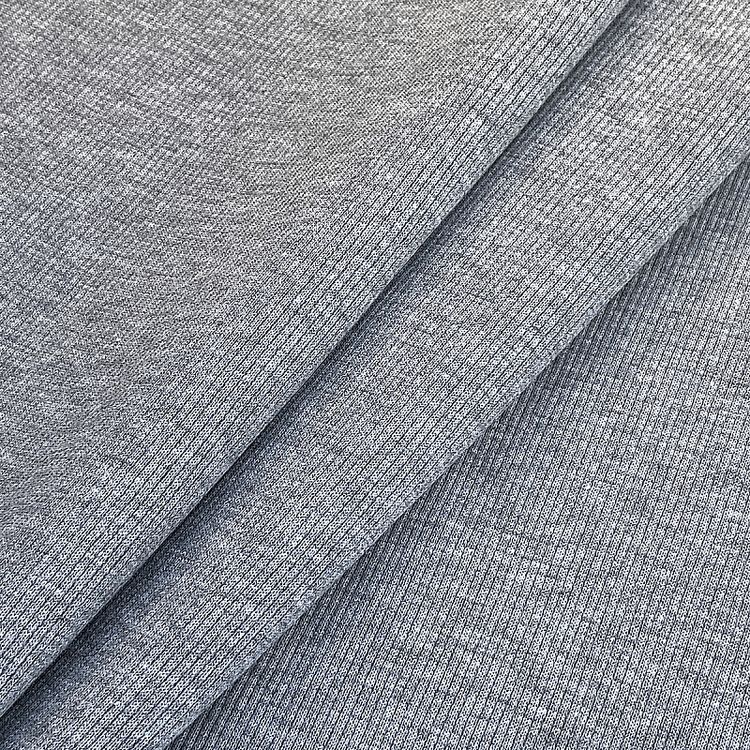 Ткань трикотаж Кашкорсе с лайкрой, 3 м x 120 см, 350 г/м², цвет: серый меланж, TBY — картинка 2