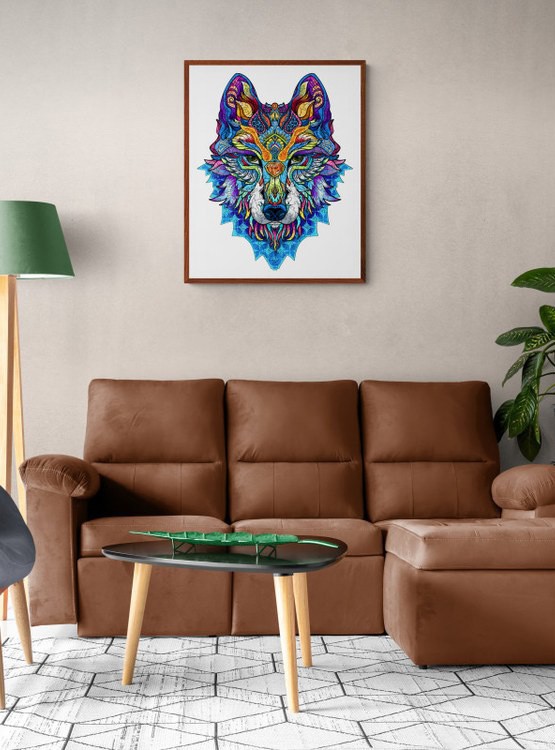 Деревянные пазлы «Снежный Волк M», Woodbests — картинка 8