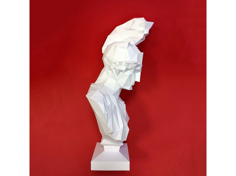 Бумажная модель для склеивания фигура «Бюст Афины» — картинка 3