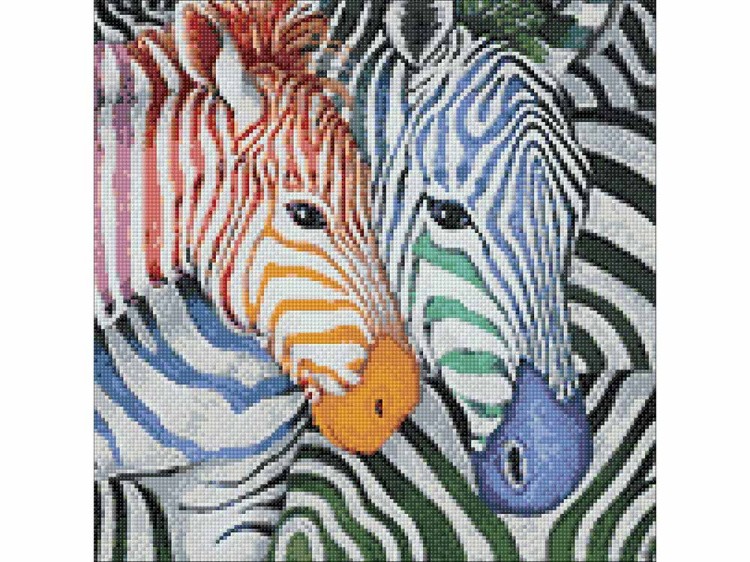 Алмазная вышивка «Зебры» — картинка 3