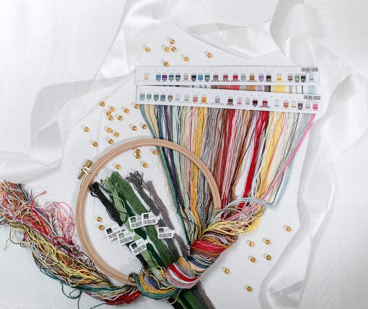 Набор для вышивания «Парижский цветочный рынок» — картинка 5