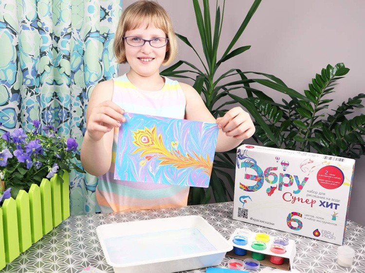 Набор для эбру «Супер Хит» 6 цветов, Эбру-Профи — картинка 5