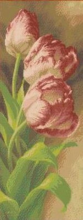 Рисунок на ткани «Тюльпаны»