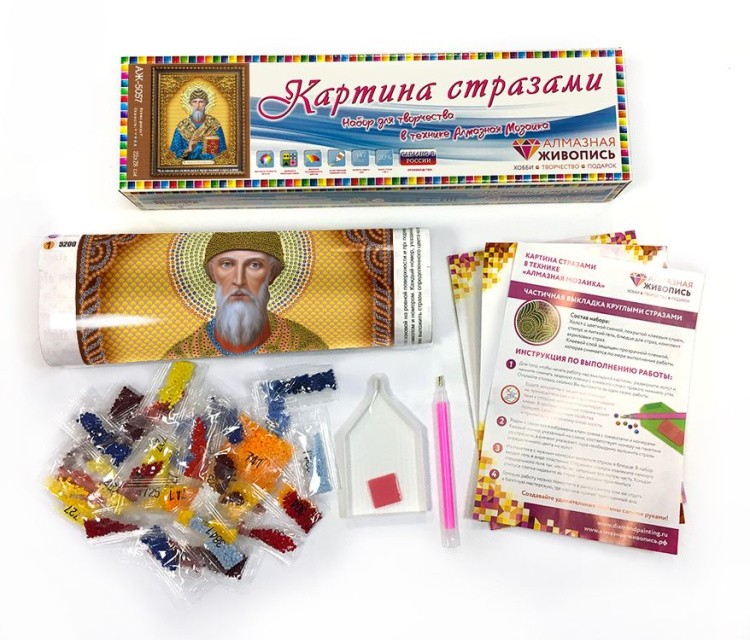Алмазная вышивка «Икона Спиридон Тримифунтский» — картинка 2