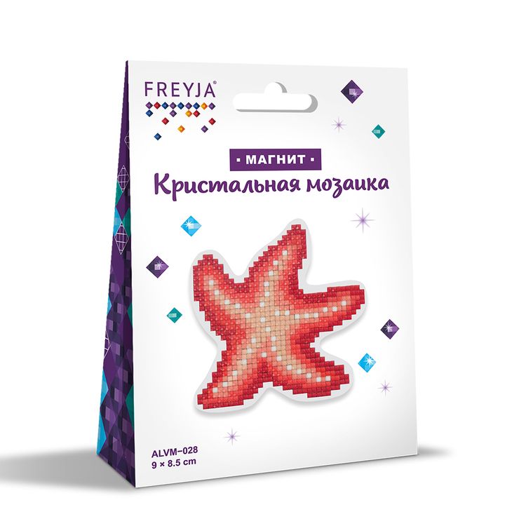 Алмазная вышивка магнит «Морская звезда» — картинка 2