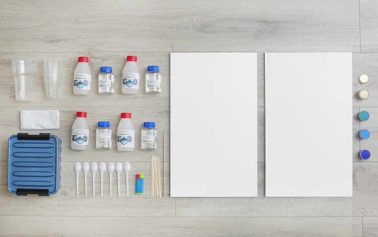 Набор для создания картины эпоксидной смолой Space №2 30x50 см, Art Blong — картинка 2