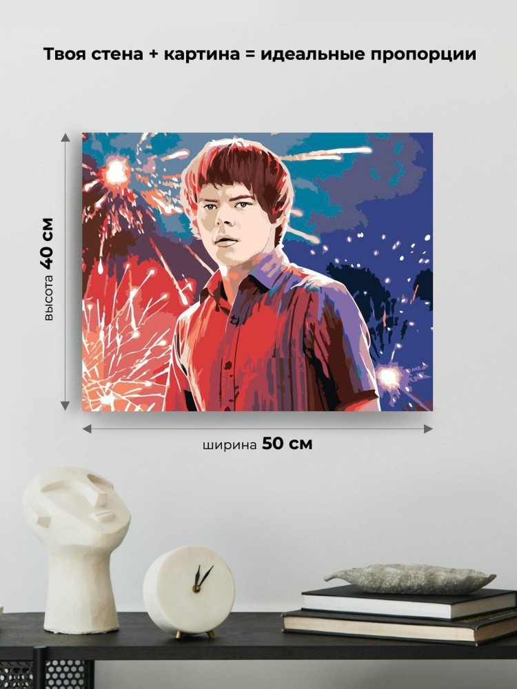 Картина по номерам «Очень странные дела: Джонатан Байерс - Чарли Хитон» — картинка 3