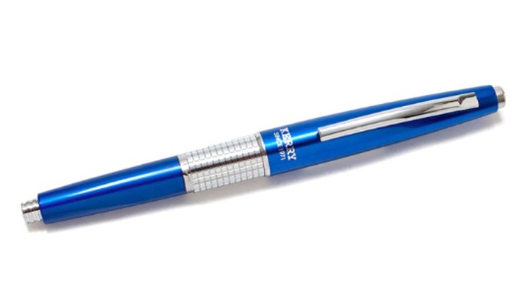 Карандаш KERRY автоматический премиум в подарочном футляре 0,5 мм, НВ, синий корпус, Pentel — картинка 2