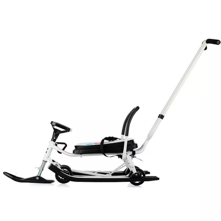 Снегокат детский 111 Mobile с ручкой (Зайка) — картинка 5