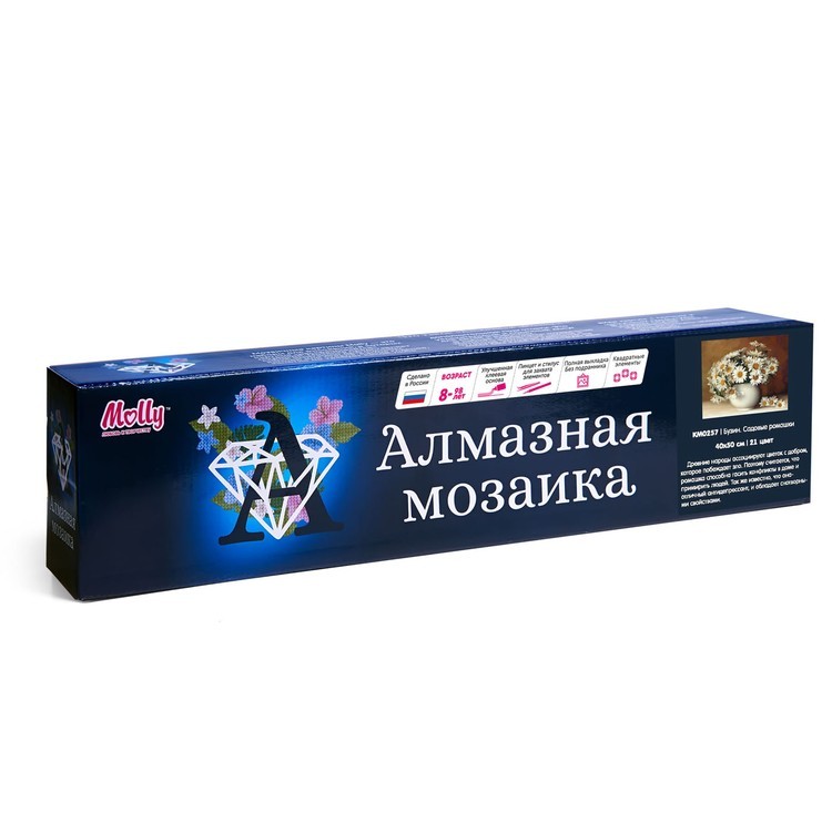 Алмазная вышивка «Бузин. Садовые ромашки» — картинка 2
