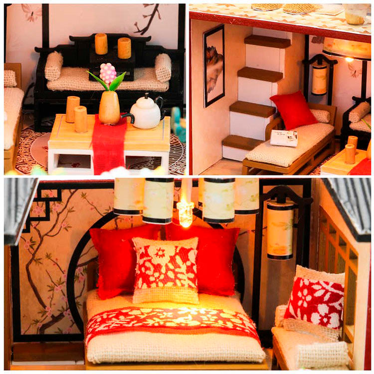 Набор для создания миниатюры (румбокс) «Дом в китайском стиле» — картинка 4