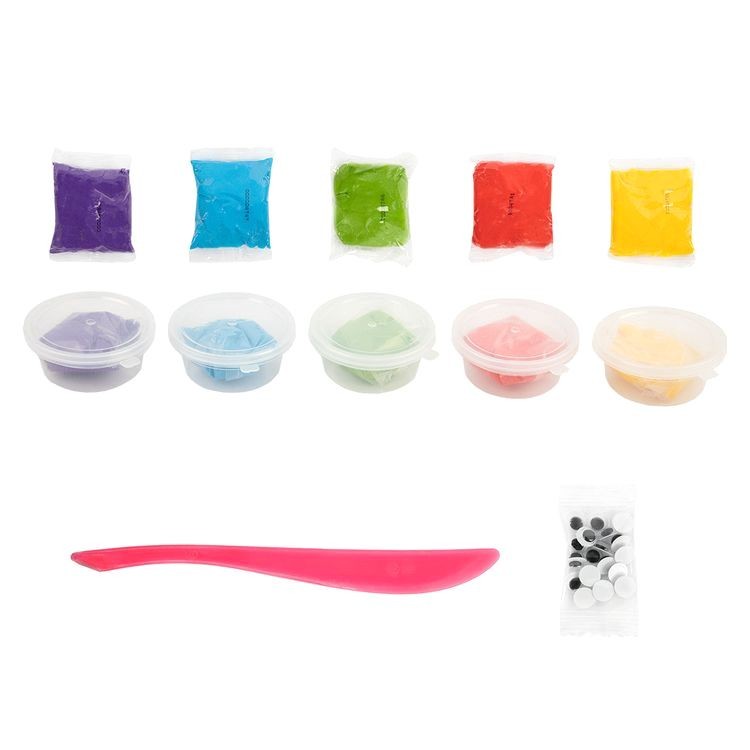 Пластилин легкий «Динозаврик», зеленый, 50 г, 5 цв., Лео — картинка 3