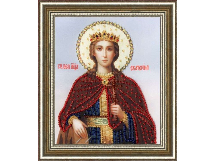 Набор вышивки бисером «Икона Святой Великомученицы Екатерины» — картинка 2