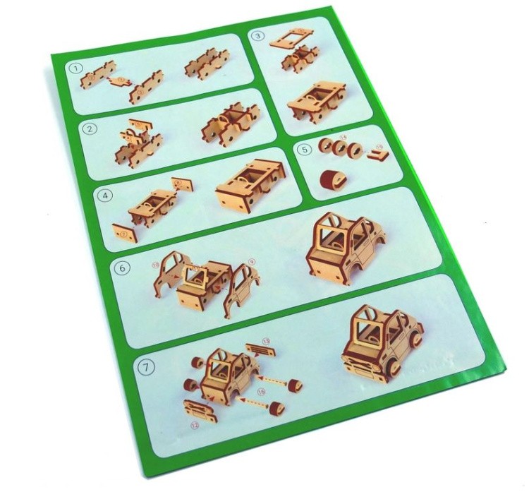 Конструктор из дерева «Хэтчбэк», Playwood — картинка 4