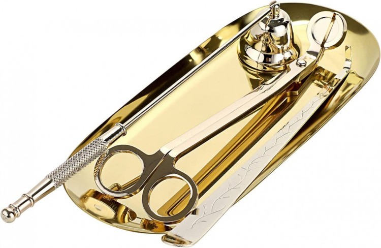 Набор аксессуаров для свечей, золото — картинка 3