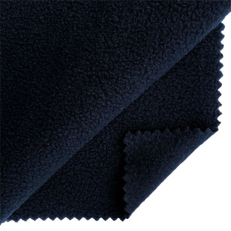 Ткань флис 2-х сторонний, 10 м, ширина 150 см, 190 г/м², цвет: S058 темно-синий, TBY