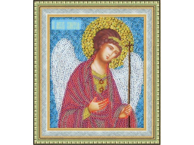 Набор вышивки бисером «Икона Ангел Хранитель» — картинка 2
