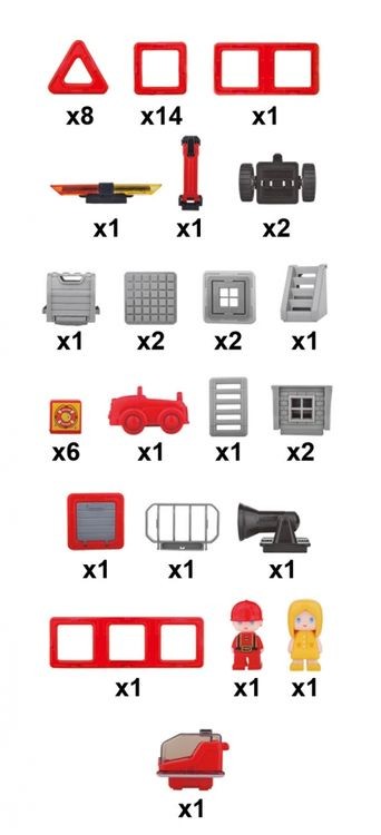 Магнитный конструктор «Пожарная станция», Магникон — картинка 3