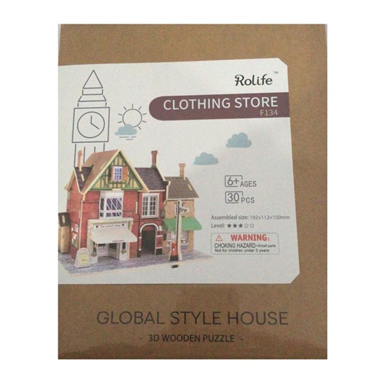 Конструктор из дерева «Британский магазин одежды» — картинка 3