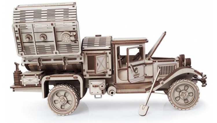 Конструктор из дерева «Грузовик Полуторка Заправщик», Lemmo — картинка 4