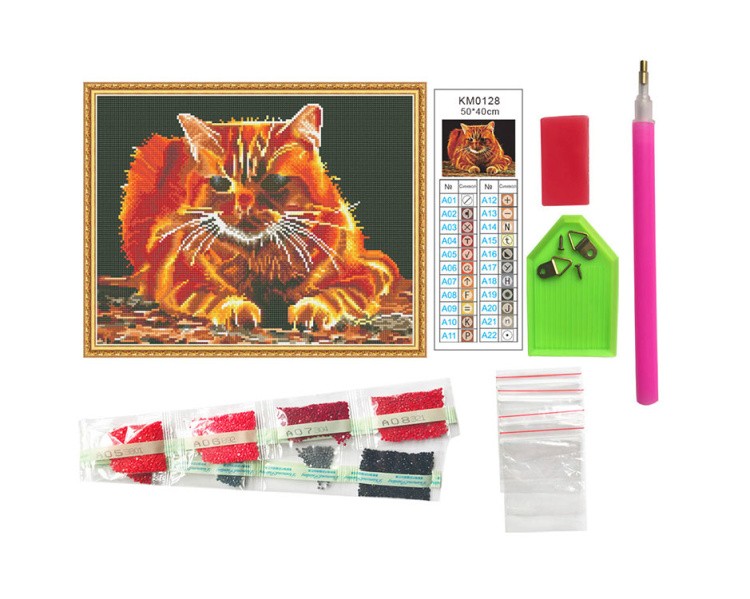 Алмазная вышивка «Огненный» — картинка 2