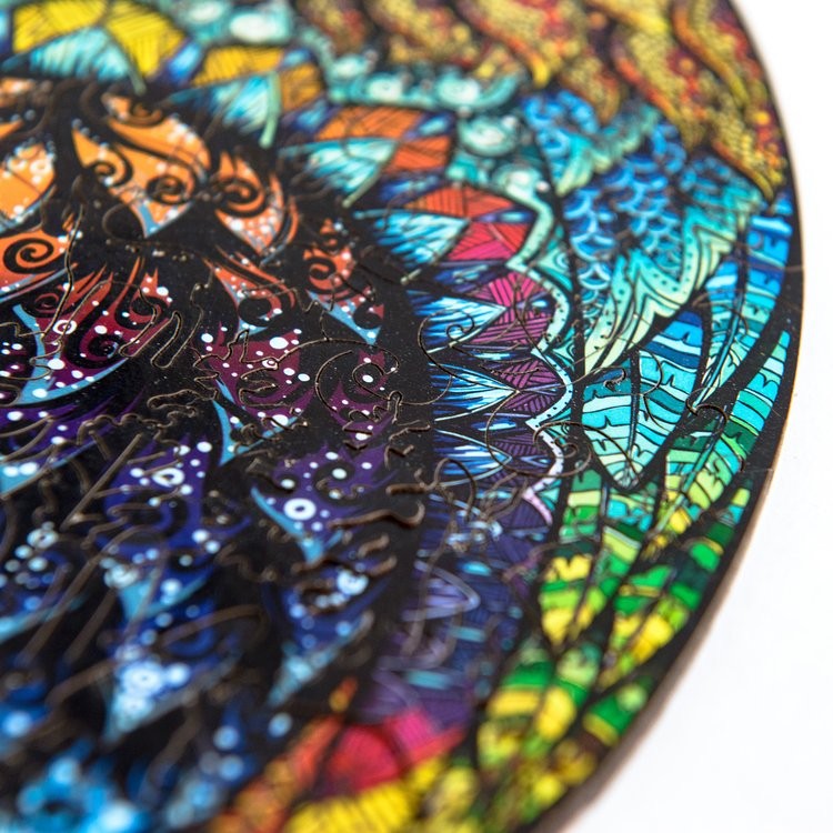 Деревянный пазл Unidragon «Чарующая Сова», размер M (А4) — картинка 8