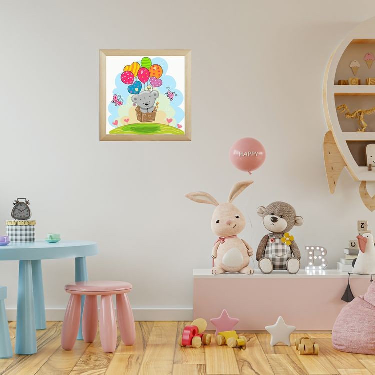 Картина по номерам «Мишка на воздушном шаре» — картинка 4