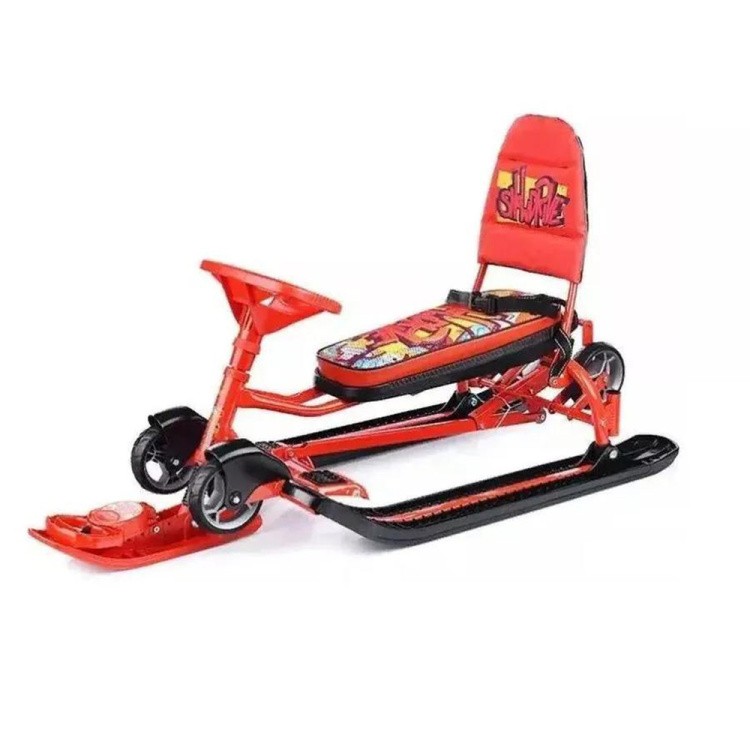 Снегокат детский со спинкой Тимка спорт 6 Граффити — картинка 5