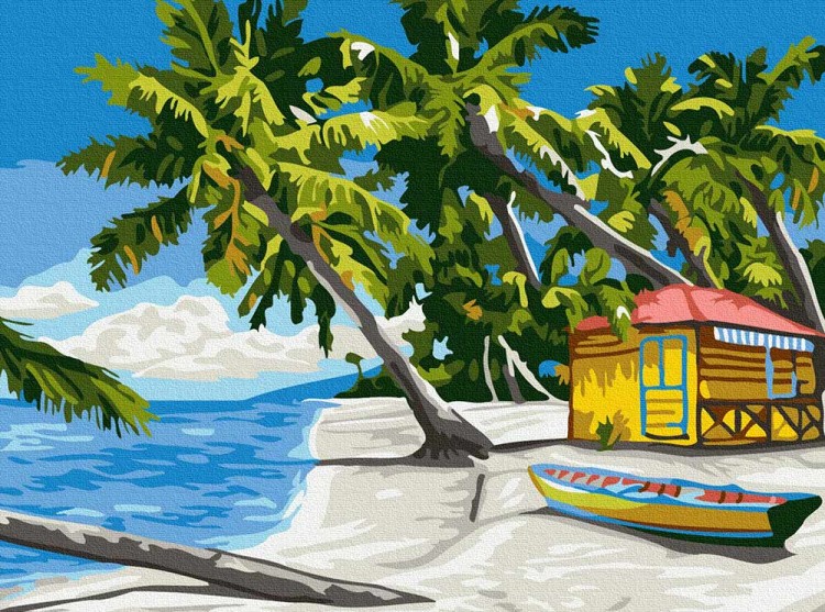 Картина по номерам «Райский островок»
