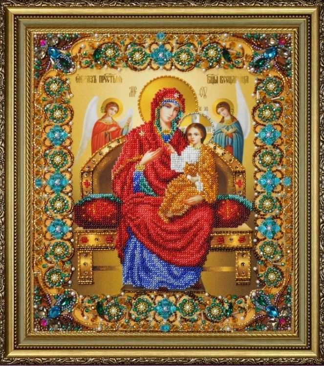 Набор вышивки бисером «Икона Божьей Матери Всецарица»