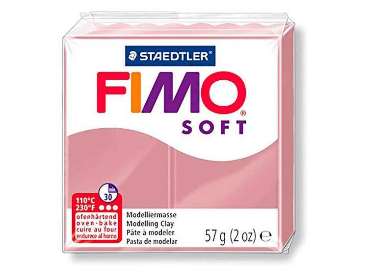 Полимерная глина FIMO Soft, цвет: античная роза, 57 г