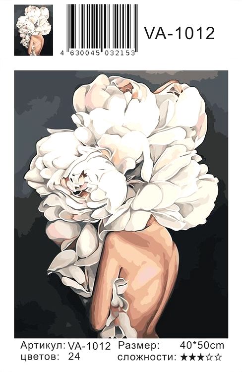 Картина по номерам «Пионовые волосы» — картинка 2
