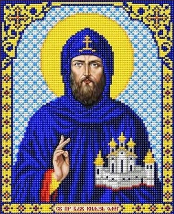 Рисунок на ткани «Святой Князь Олег Брянский»