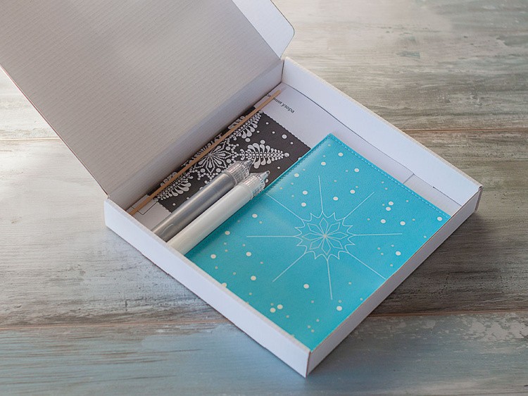 Набор для точечной росписи обложки «Снежинка» — картинка 2