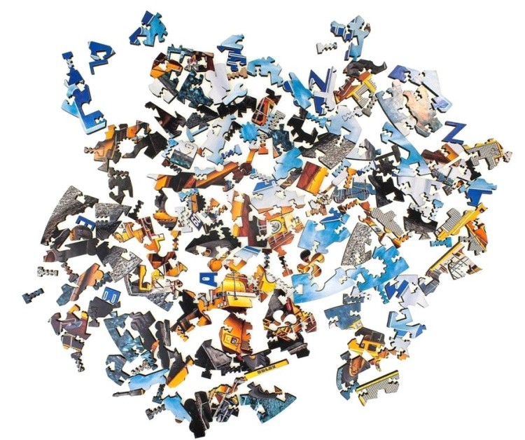 Деревянные фигурные пазлы «Автомобиль BELAZ 75601», Eco Wood Art — картинка 2