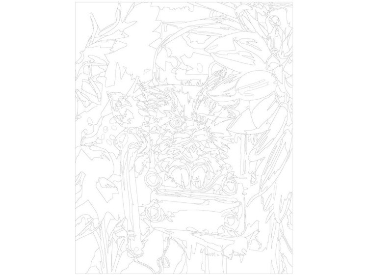 Картина по номерам «Котёнок» — картинка 3